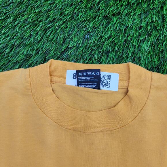 Vintage 80s Neelys-Bend Crop-Top Shirt Womens Large 21x17 Yellow - Picture 3 of 12